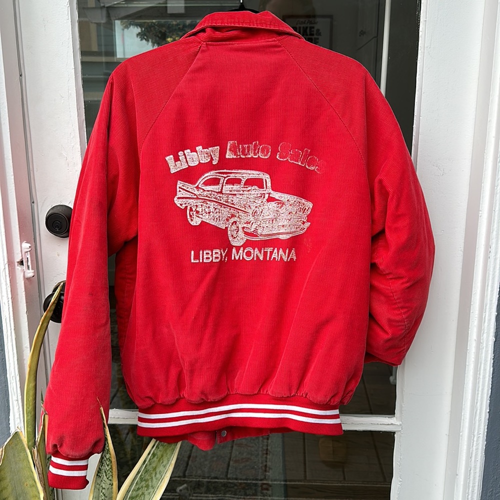 Vintage Corduroy Bomber Jacket
